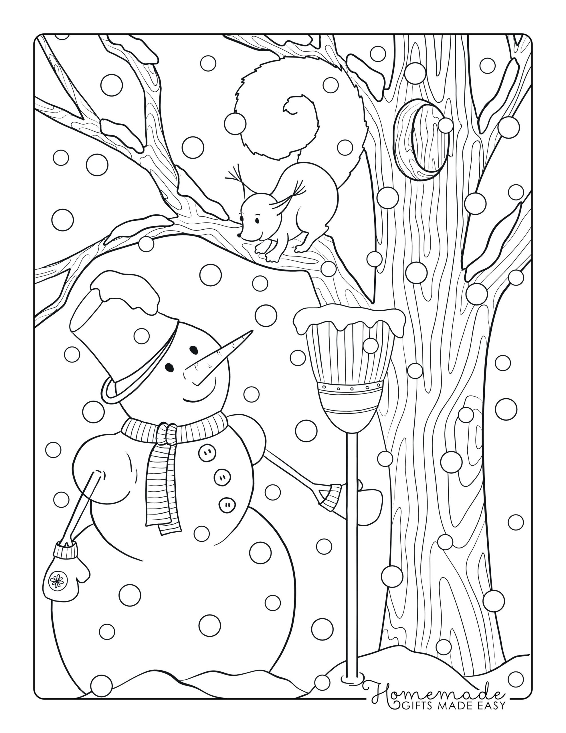 25 printable snowman coloring pages anyone can enjoy - happier human